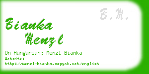 bianka menzl business card